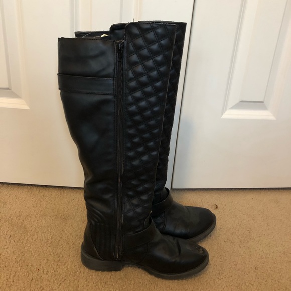 Black Riding Style Boots - Picture 2 of 4